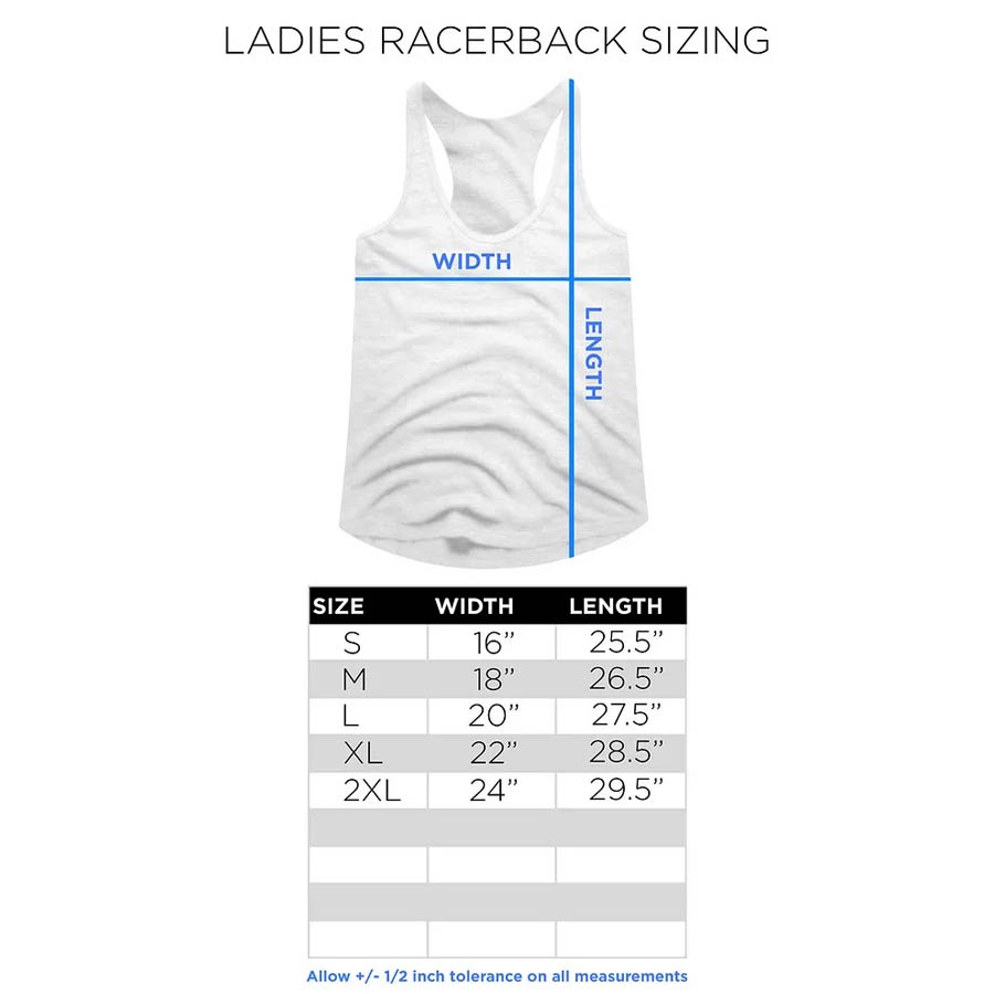 Women Exclusive AC/DC Eye-Catching Racerback, Razors Edge