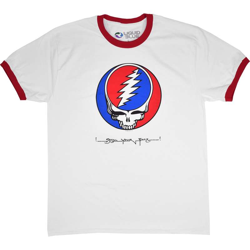 GRATEFUL DEAD T-Shirt, Steal Your Face Ringer