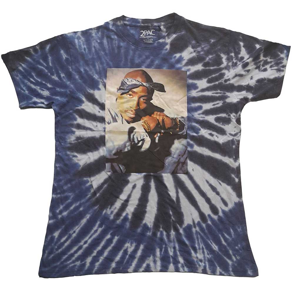 TUPAC Attractive T-Shirt, Blue Photo Swirl