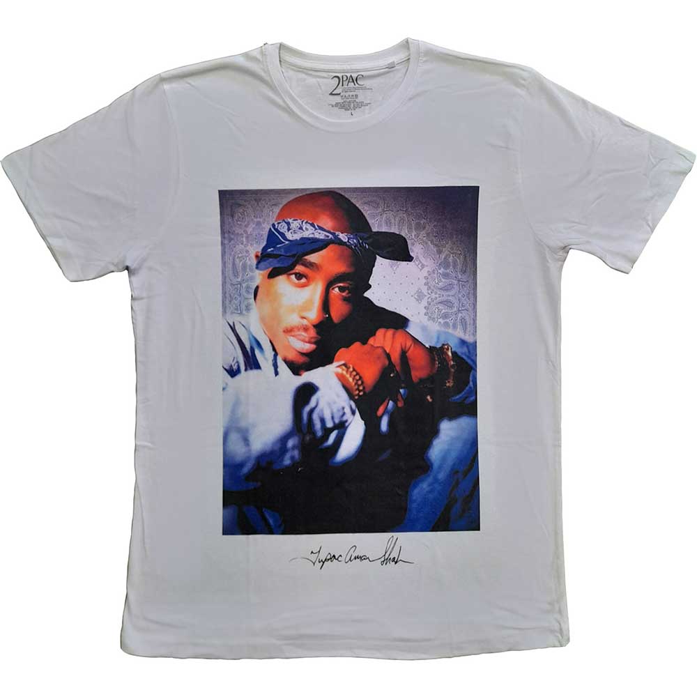 TUPAC Attractive T-Shirt, Blue Bandana