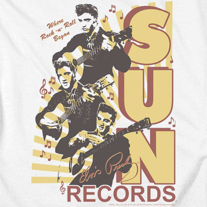 Women Exclusive SUN RECORDS T-Shirt, Tri Elvis