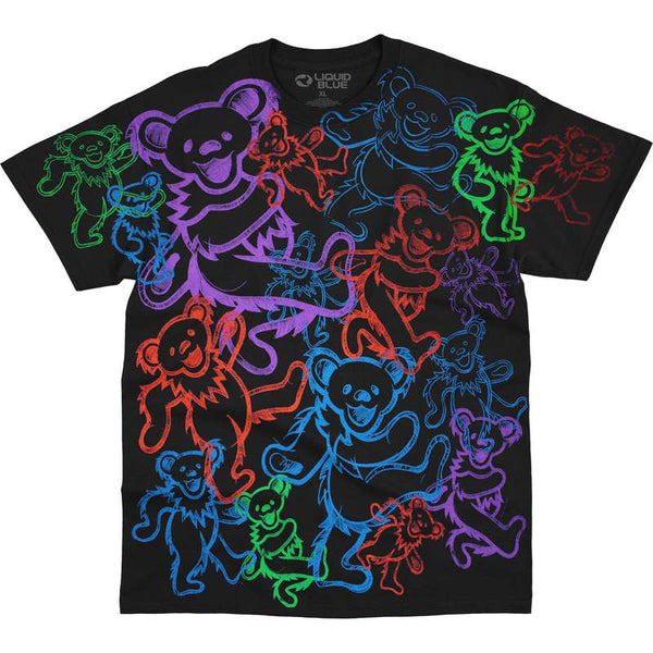 GRATEFUL DEAD T-Shirt, Rainbow Bears