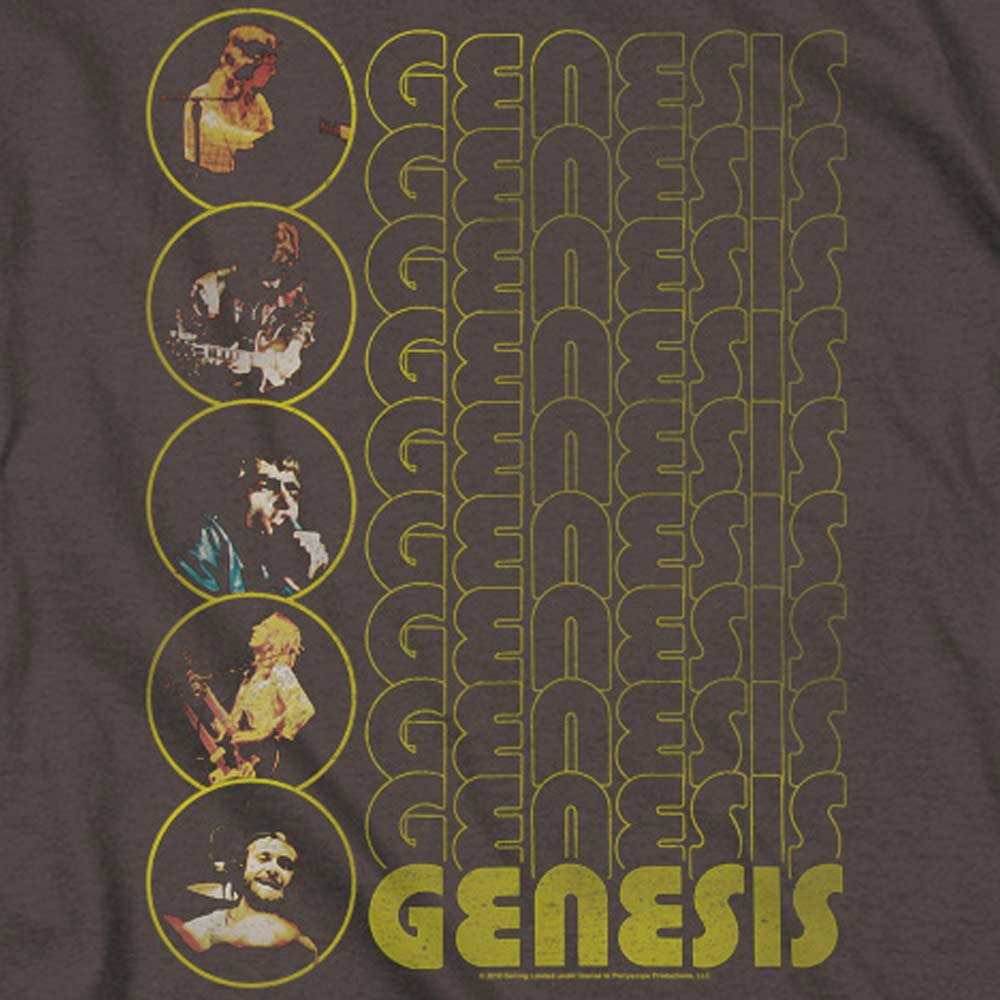 V-Neck GENESIS Charcoal T-Shirt, Carpet Crawlers