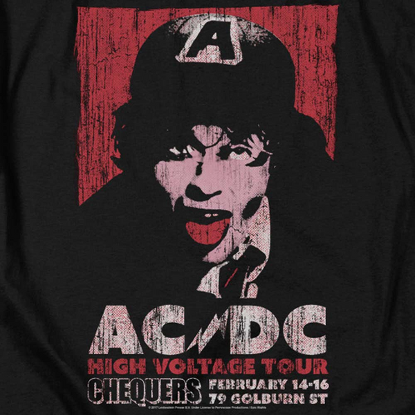 AC/DC Impressive Long Sleeve T-Shirt, High Voltage Tour