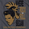 SUN RECORDS Impressive Long Sleeve T-Shirt, Elvis And Rooster