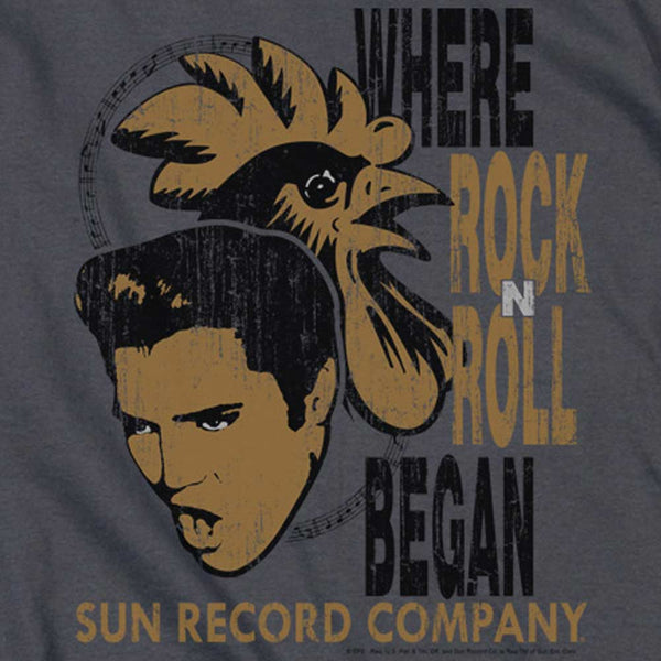 SUN RECORDS Deluxe Sweatshirt, Elvis And Rooster