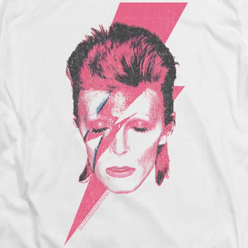 DAVID BOWIE Impressive Long Sleeve T-Shirt, Aladdin Sane