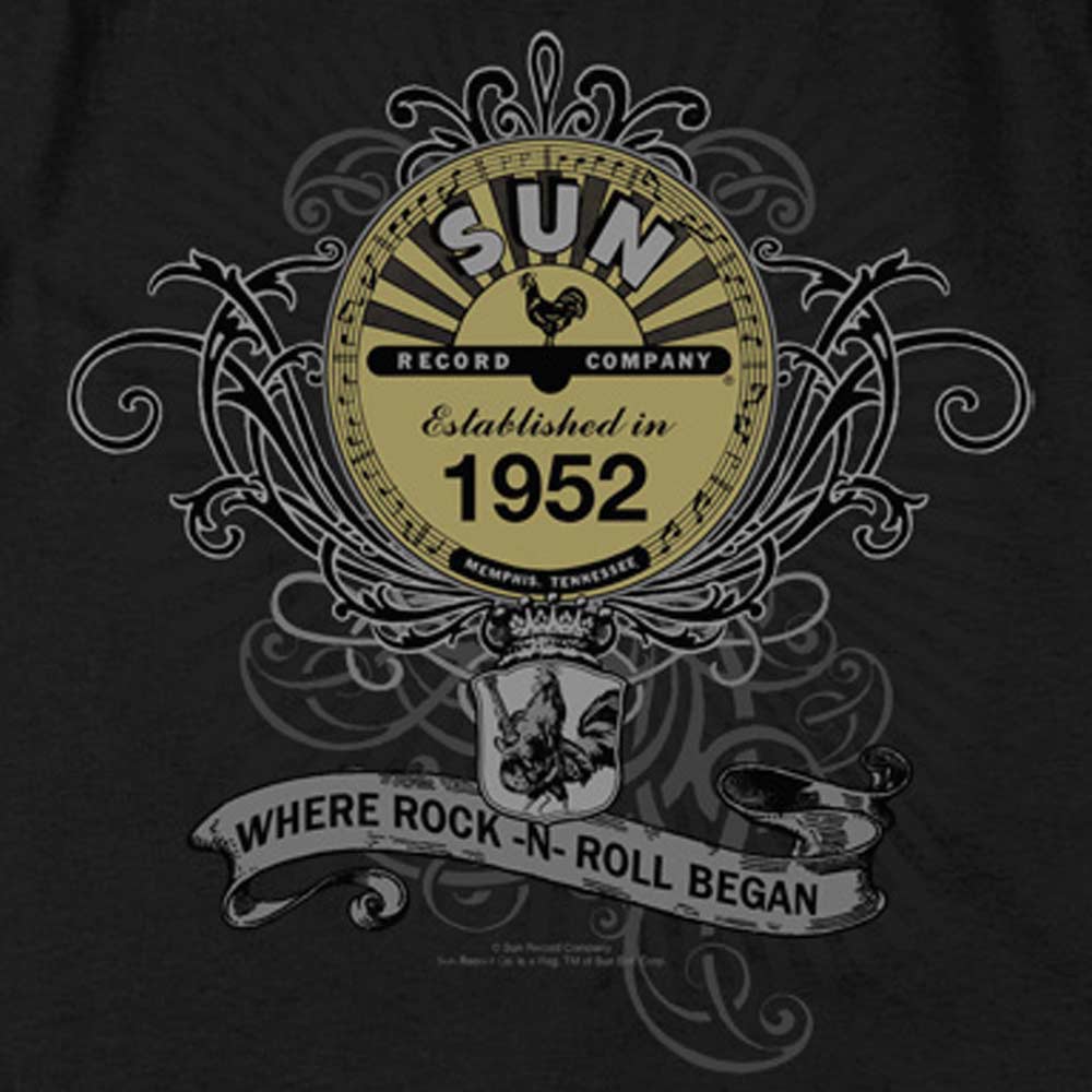 SUN RECORDS T-Shirt, Rockin Scrolls