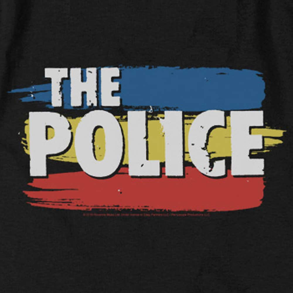 Premium THE POLICE Hoodie, Stripes Logo