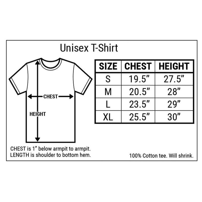 SIZE CHART  Authentic Band Merch