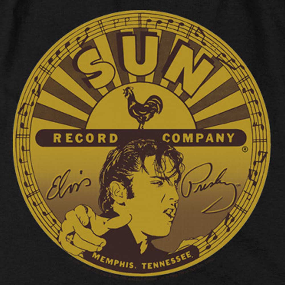Sun Records Elvis Label Long Sleeve T-Shirt