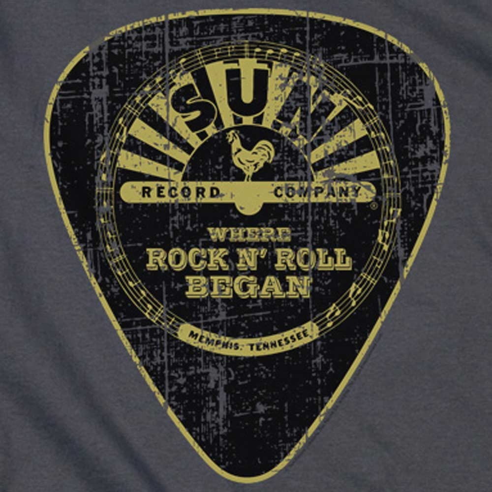 Premium SUN RECORDS T-Shirt, Guitar Pick