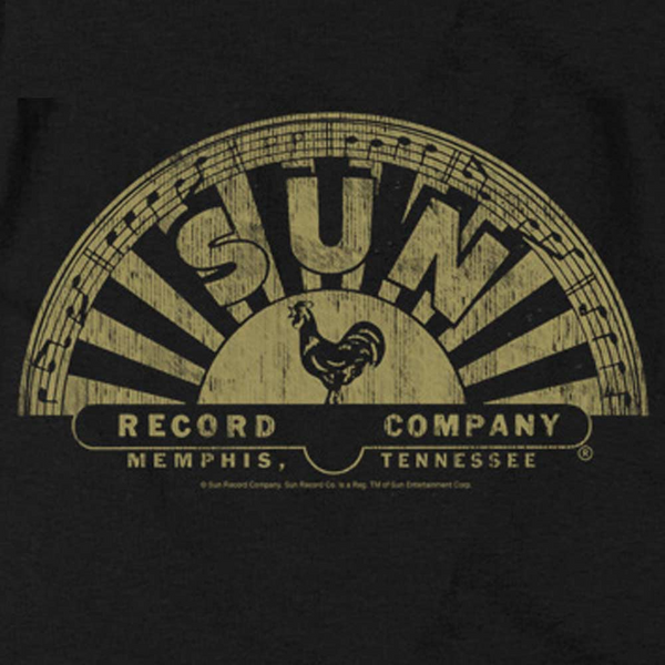 Premium SUN RECORDS T-Shirt, Tattered Logo