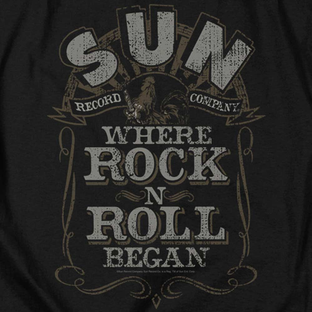 SUN RECORDS Impressive T-Shirt, Where Rock Began Label