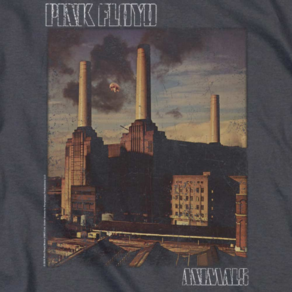 Premium PINK FLOYD Hoodie, Distressed Animals Cover