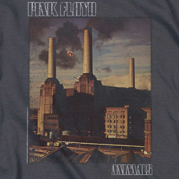PINK FLOYD Deluxe Sweatshirt, Distressed Animals Cover