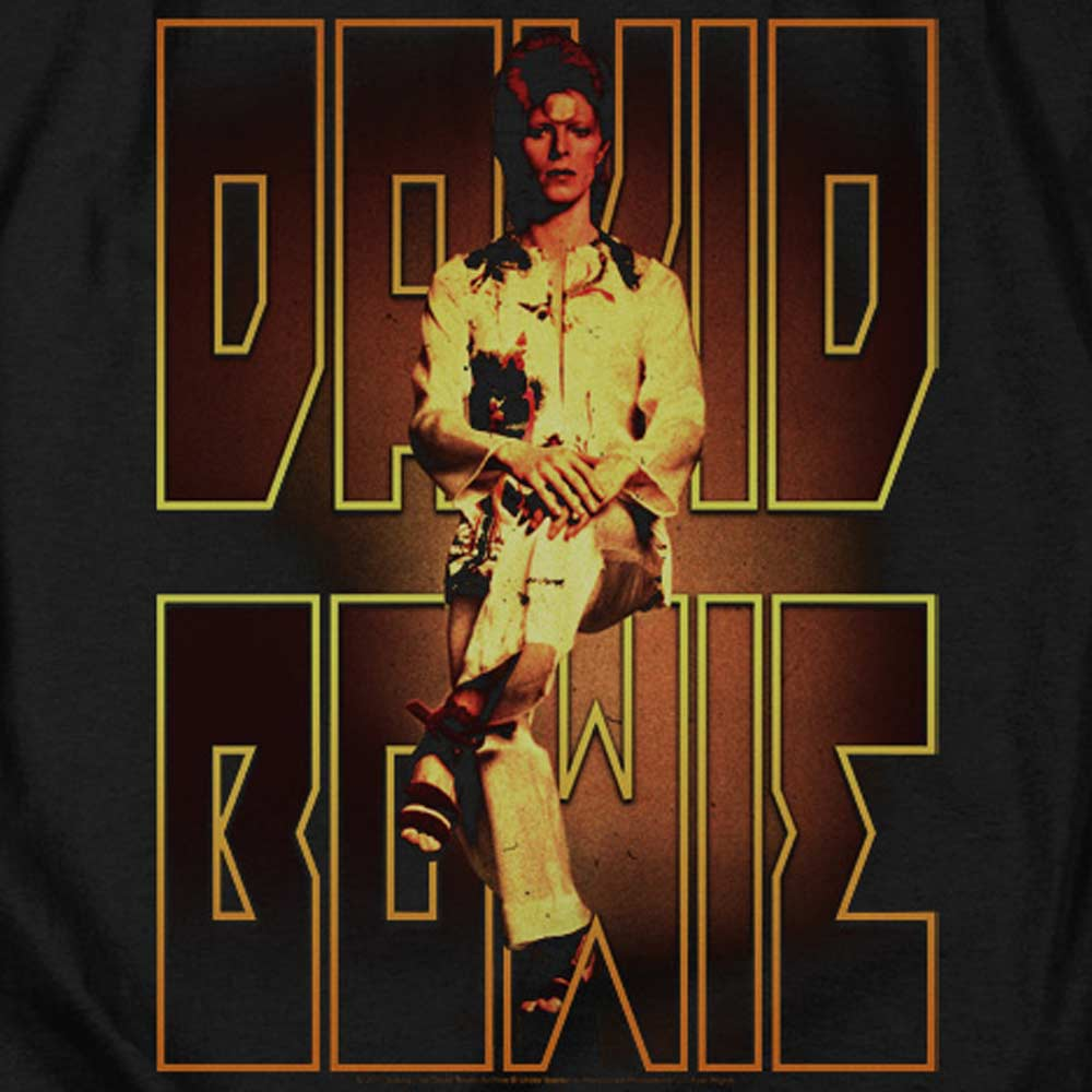 DAVID BOWIE Impressive Long Sleeve T-Shirt, Perched