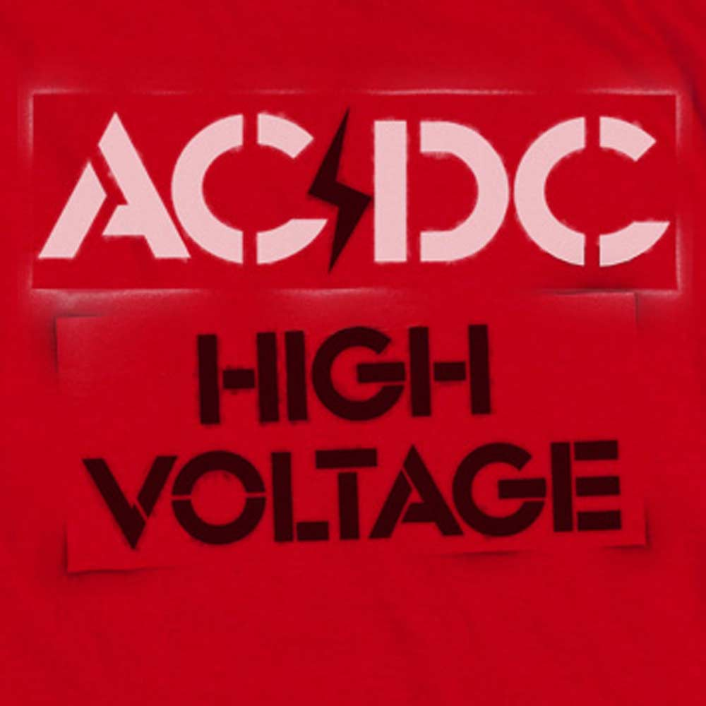 AC/DC T-Shirt, Stencil High Voltage