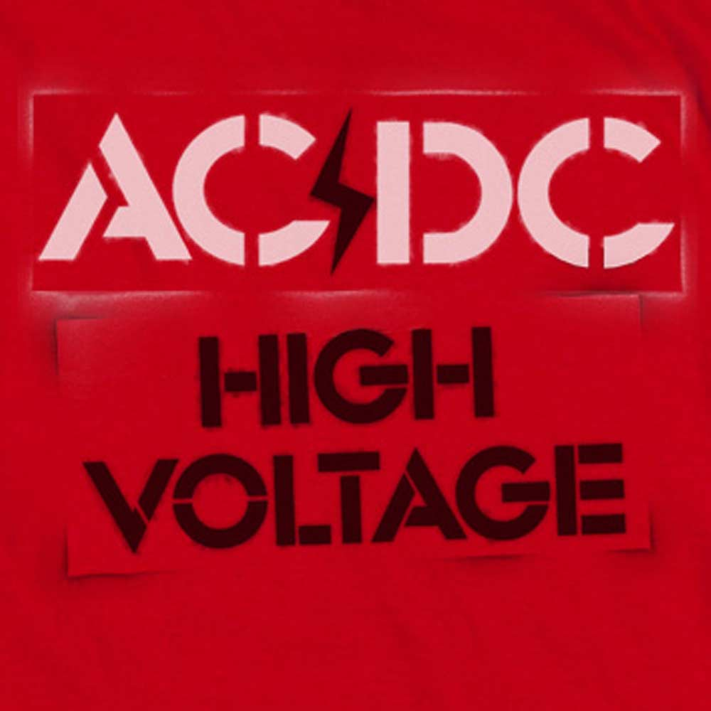 AC/DC Deluxe Sweatshirt, Stencil High Voltage