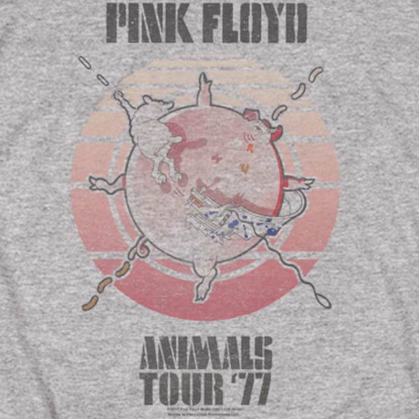 Women Exclusive PINK FLOYD T-Shirt, Animals Tour '77