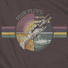 V-Neck PINK FLOYD Charcoal T-Shirt, Welcome To The Machine