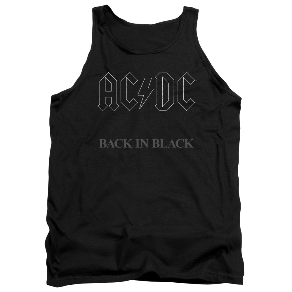 AC/DC Impressive Tank Top, Back In Black