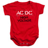AC/DC Deluxe Infant Snapsuit, High Voltage Stencil