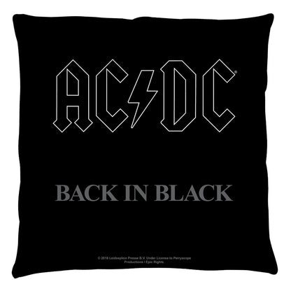 AC/DC Ultimate Decorative Throw Pillow, Back In Black