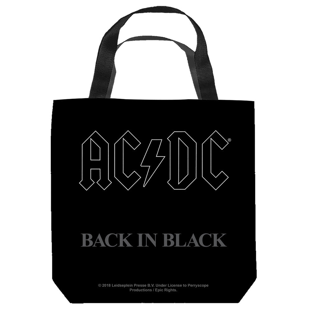 AC/DC Ultimate Tote Bag, Back In Black