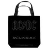 AC/DC Ultimate Tote Bag, Back In Black