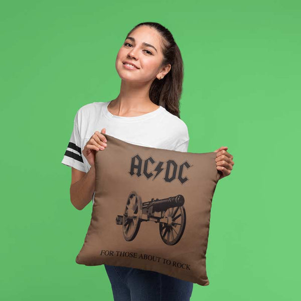 AC/DC Ultimate Decorative Throw Pillow, For Those About To Rock