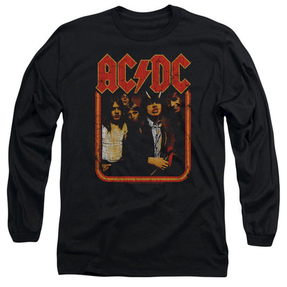 AC/DC Impressive Long Sleeve T-Shirt, Distressed Highway to Hell