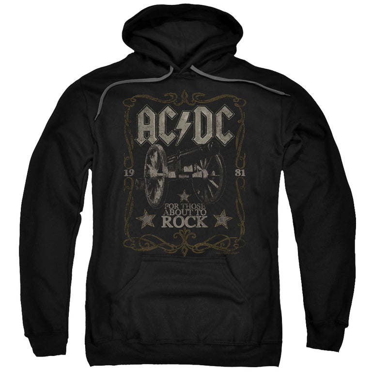 Premium AC/DC Hoodie, For Those About To Rock | Authentic Band Merch