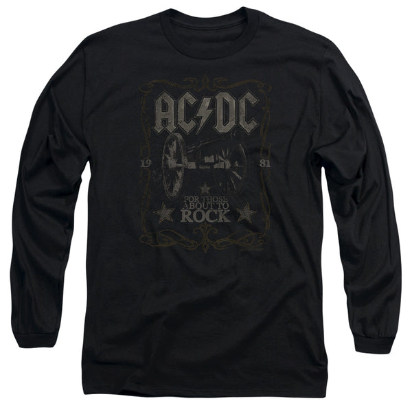 AC/DC Impressive Long Sleeve T-Shirt, For Those About To Rock