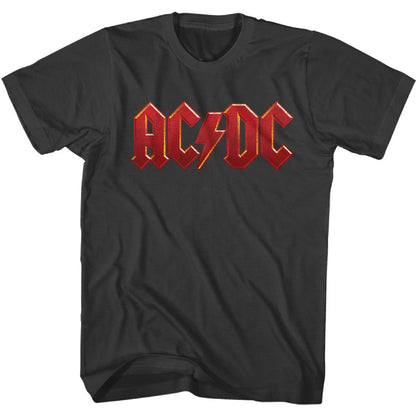 AC/DC Eye-Catching T-Shirt, Distressed Red Logo