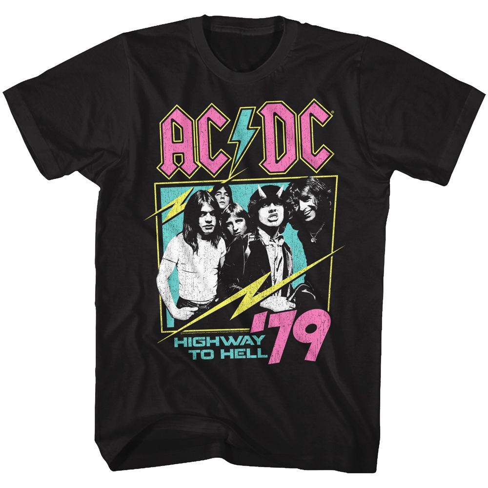 AC/DC Eye-Catching T-Shirt, Neon Highway