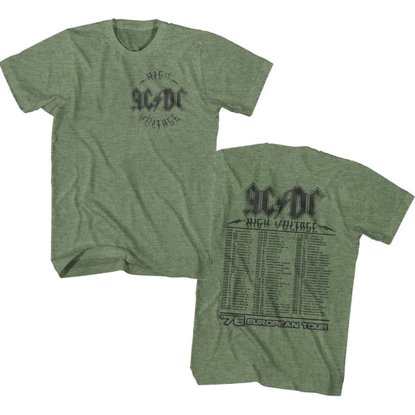 AC/DC Eye-Catching T-Shirt, High Voltage Tour 1976