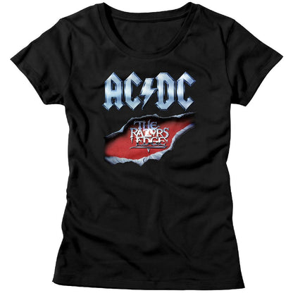 Women Exclusive AC/DC Eye-Catching T-Shirt, Razors Edge