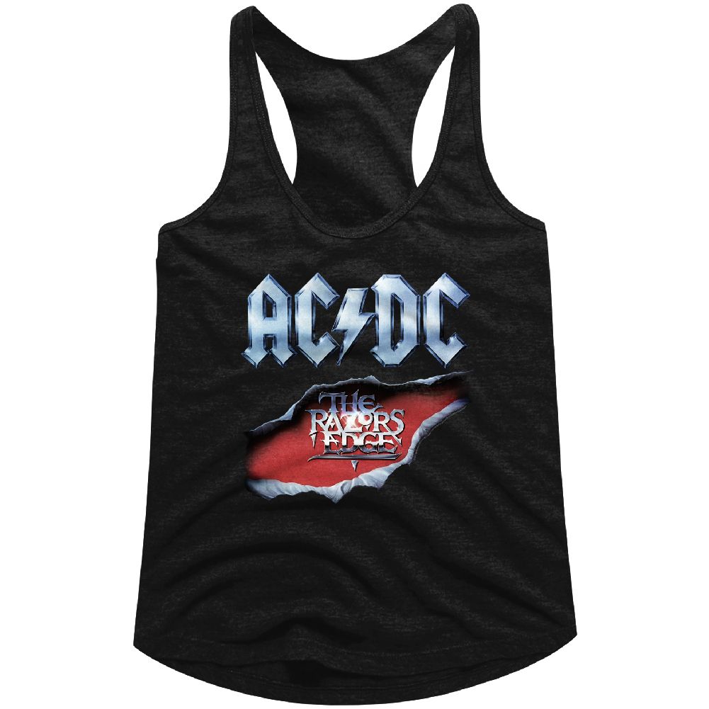 Women Exclusive AC/DC Eye-Catching Racerback, Razors Edge