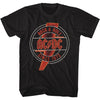AC/DC Eye-Catching T-Shirt, Rd And Yel Neon
