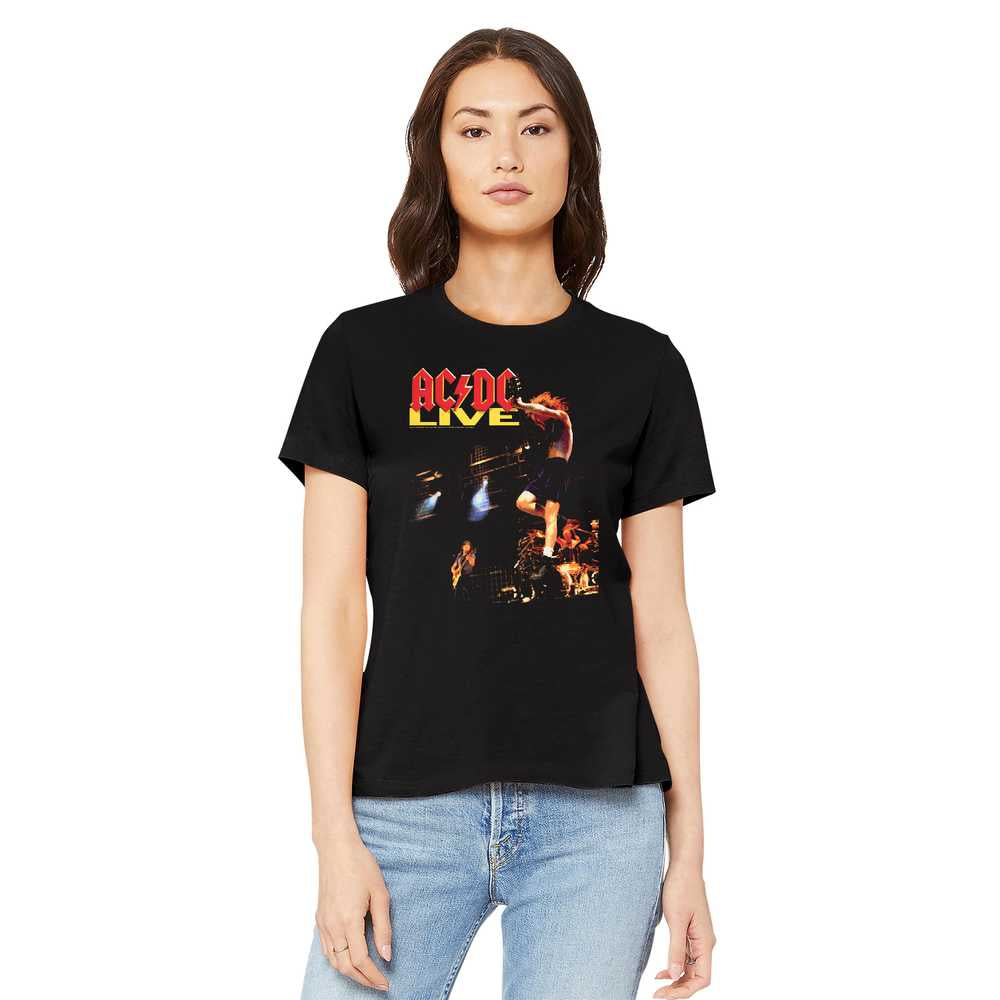 Women Exclusive AC/DC Eye-Catching T-Shirt, Live