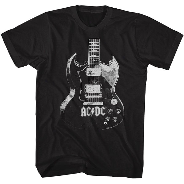 AC/DC Eye-Catching T-Shirt, Angus Guitar