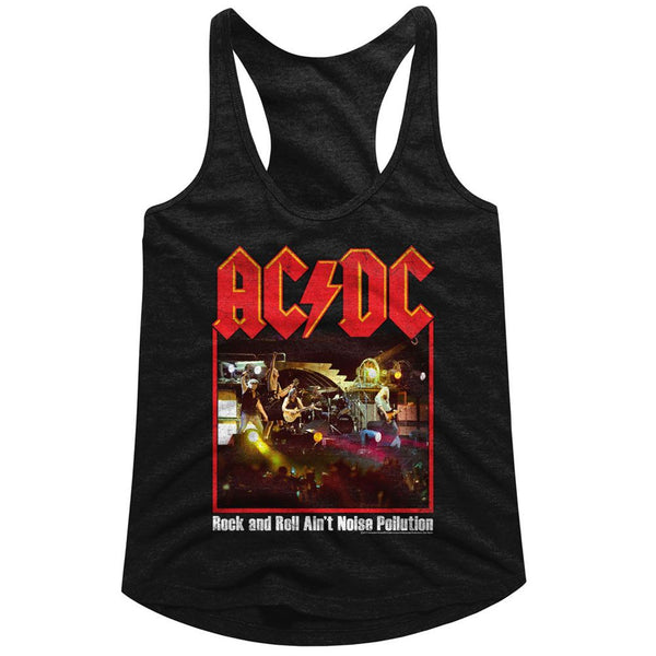 Women Exclusive AC/DC Eye-Catching Racerback, Noise Pollution