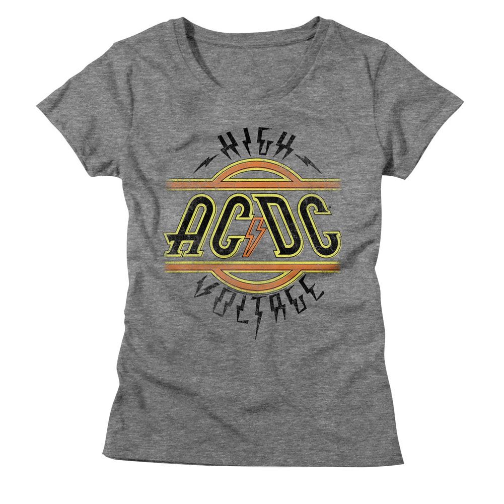 Women Exclusive AC/DC Eye-Catching T-Shirt, High Voltage