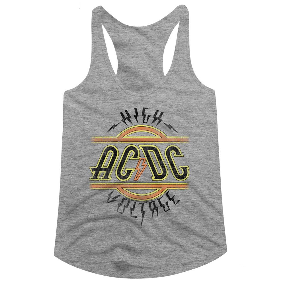 Women Exclusive AC/DC Eye-Catching Racerback, High Voltage