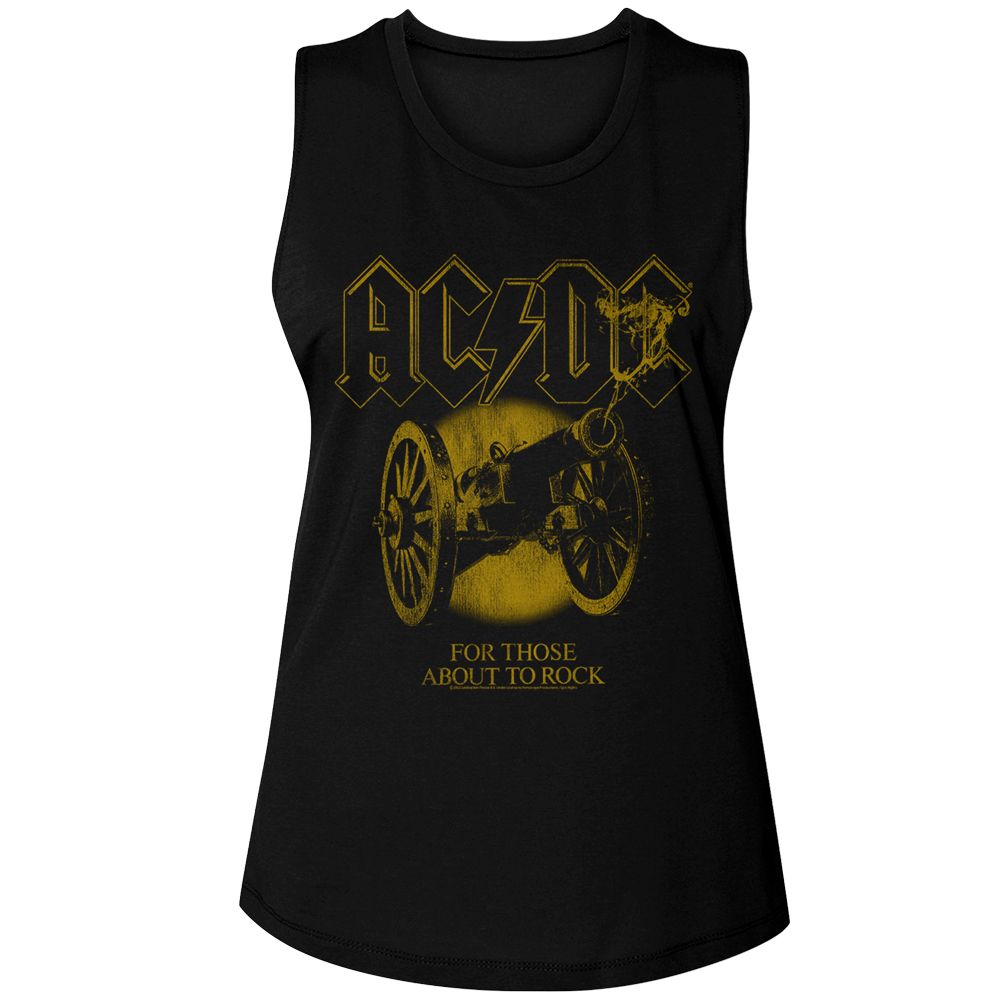 AC/DC Tank Top, Monochrome Ftatr