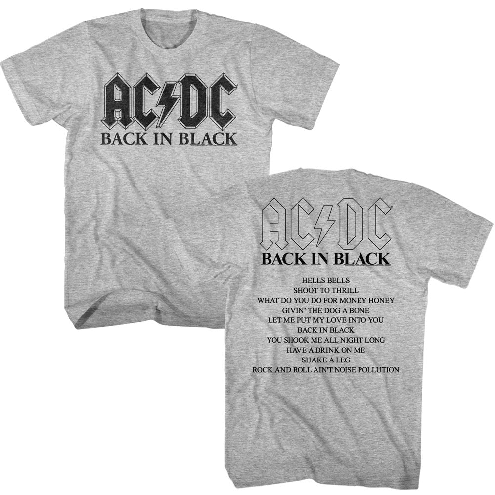 AC/DC Eye-Catching T-Shirt, BNB Tracks