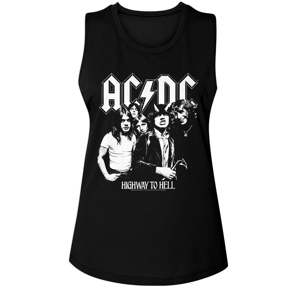 AC/DC Tank Top, Bw Highway Photo