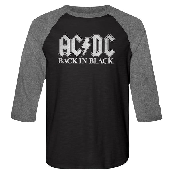 AC/DC Eye-Catching Raglan, Back In Black