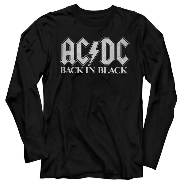 AC/DC Eye-Catching Long Sleeve T-Shirt, Back in Black 2